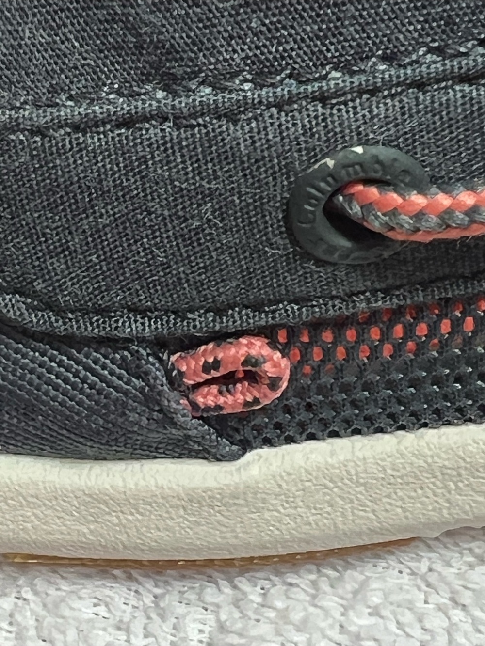 Columbia PFG Delray Loco II Women’s Boat Shoes Graphite/Coral Size 8.5 Casual - Picture 6 of 11
